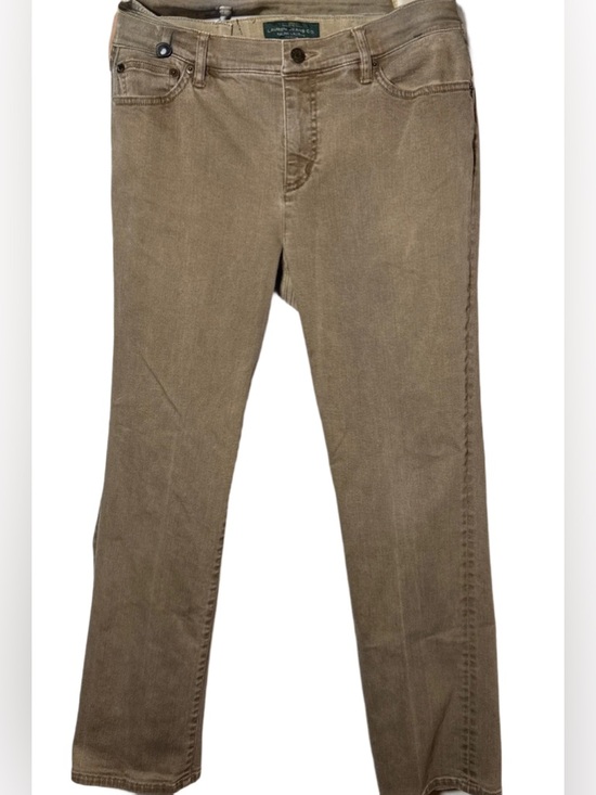 Vintage Lauren Ralph Lauren Straight Leg Chestnut Brown Jeans Size 14 - Picture 5 of 8
